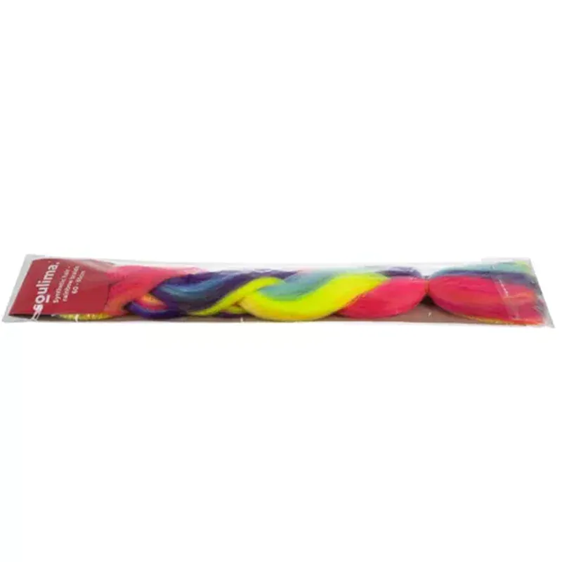Syntetické vlasy - Vrkoč dúhový 60cm