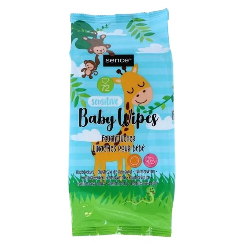 Sence Baby Sensitive - Detské vlhčené utierky 72 ks