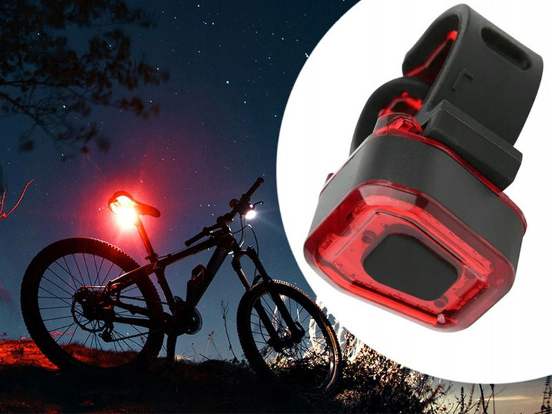 Zadné 14LED svetlo na bicykel USB