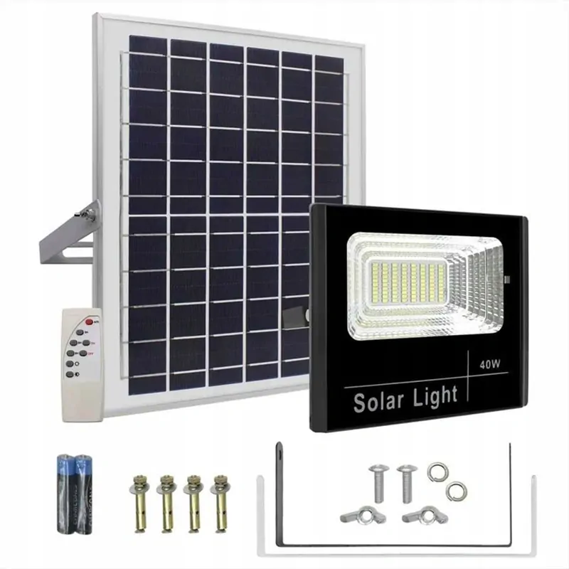 Halogénový solárny reflektor LED 300W s diaľkovým ovládaním