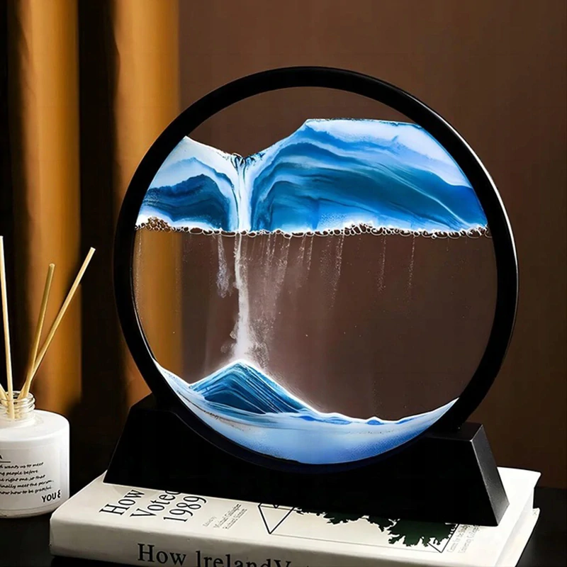 Dekorácia Pohyblivý piesok 3D obraz 25x26cm