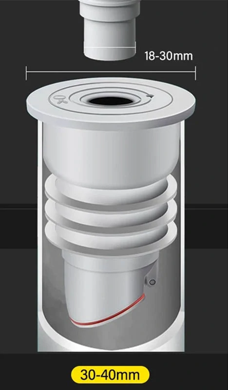 Tesniaca podložka do kanalizačných rúr proti zápachu 40-45mm