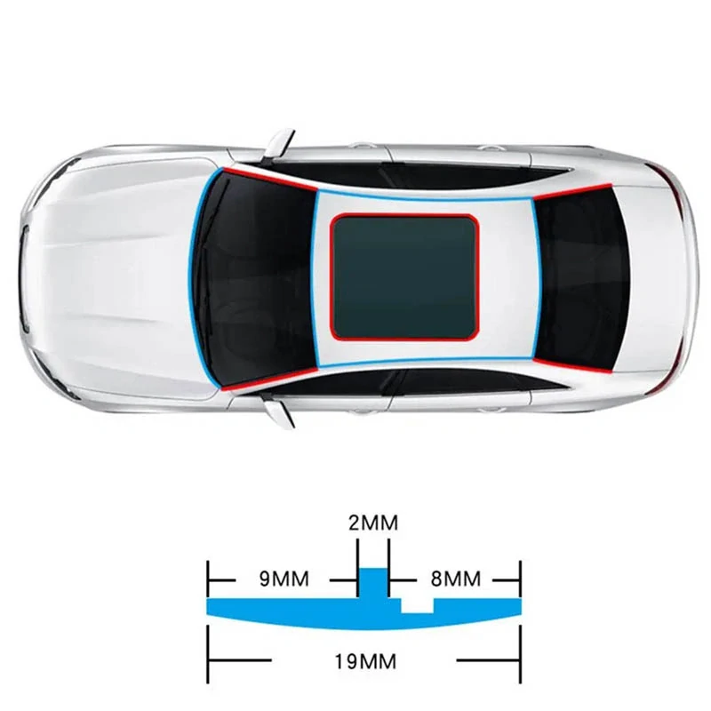 Tesniaca páska na okná automobilu 2m
