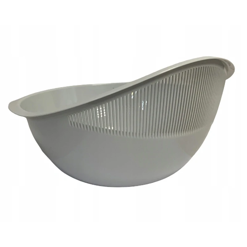 KEEPER - Miska s cedidlom sivá 25 cm