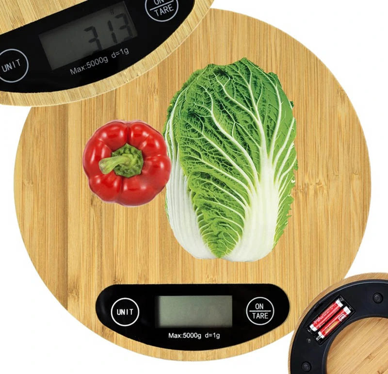 Bambusová kuchynská váha do 5kg TYL-901-1