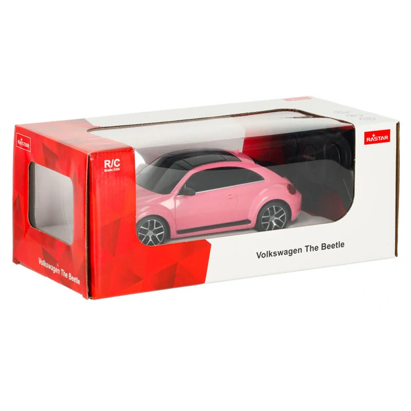 Rastar RC model Volkswagen Beetle 1:24 ružový na diaľkové ovládanie