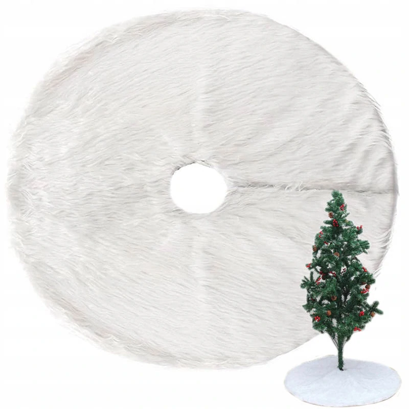 Koberček pod vianočný stromček 90cm biely VYPREDAJ