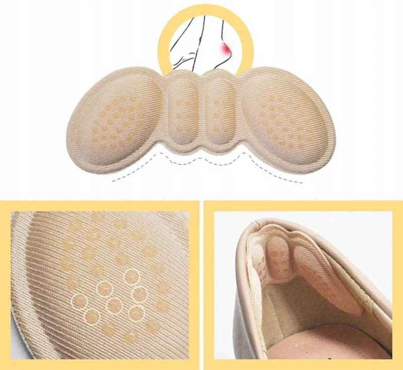Pätové vložky do topánok proti otlakom lepiace 10x4cm 3mm krémové (1 pár)