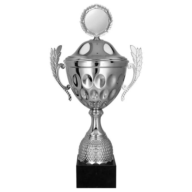 Pohár strieborný s ušami a vrchnákom - 49 cm