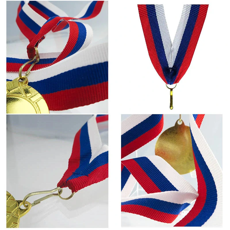 Stuha na medailu 22 mm bielo-modro-červená