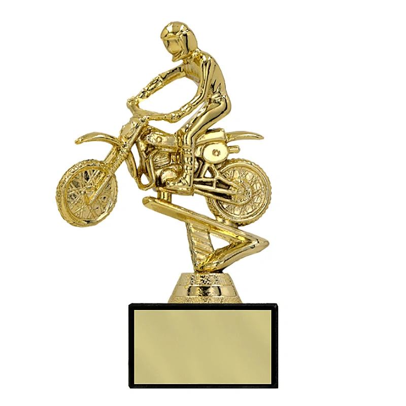 Motokros - Športová trofej na podstavci s vlastným textom 13 cm