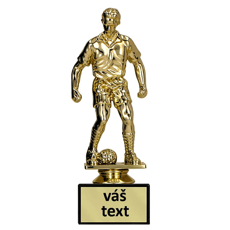 Trofej Futbalista 16cm - zlatá