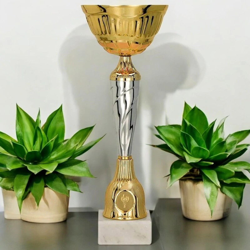 Pohár zlatý/strieborný - 29 cm
