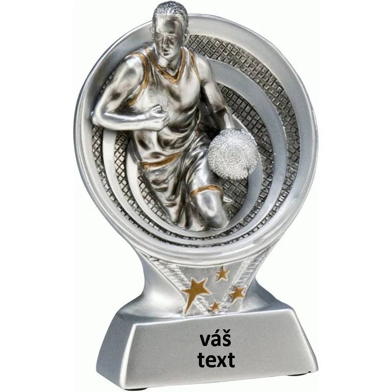 Trofej Basketbal: Odlievaná soška - 15,5cm