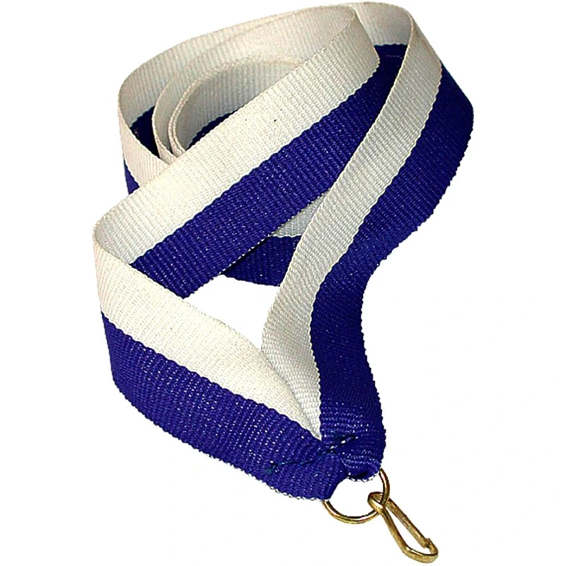 Stuha na medailu 22 mm - blue/white