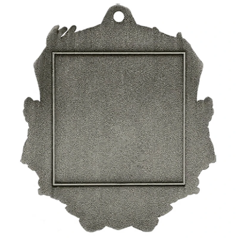 MD1770/AS - Medaila poľovnícka strieborná: Jeleň - 90 x 70mm/hrúbka 3mm 