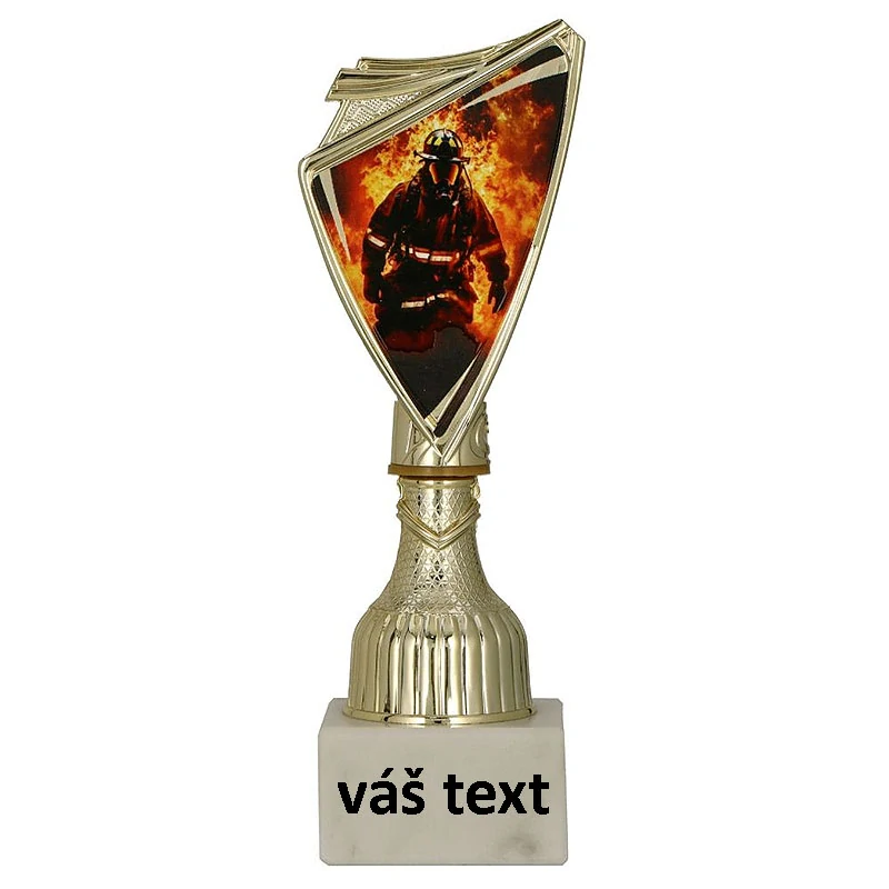Pohár zlatý: Trofej Hasič - 17,5cm