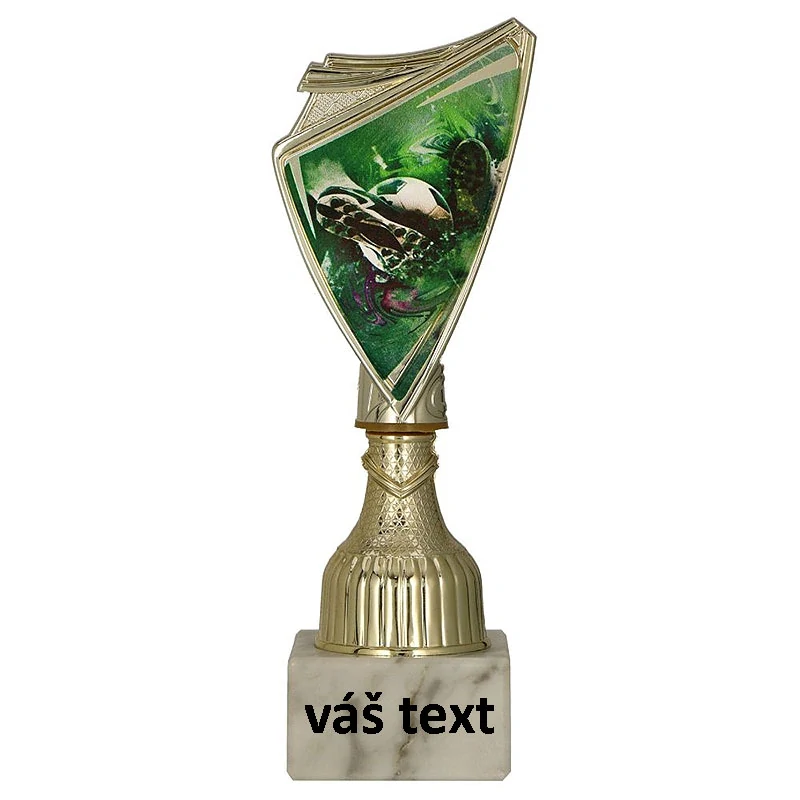 Pohár zlatý: Trofej Futbal - 18,5cm