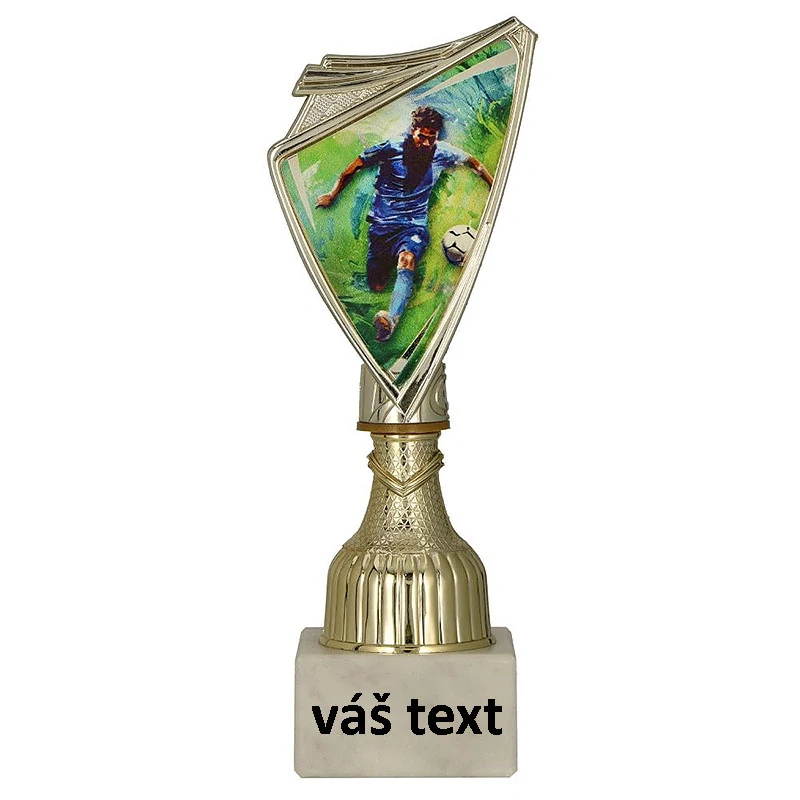 Pohár zlatý: Trofej Futbal - 20cm