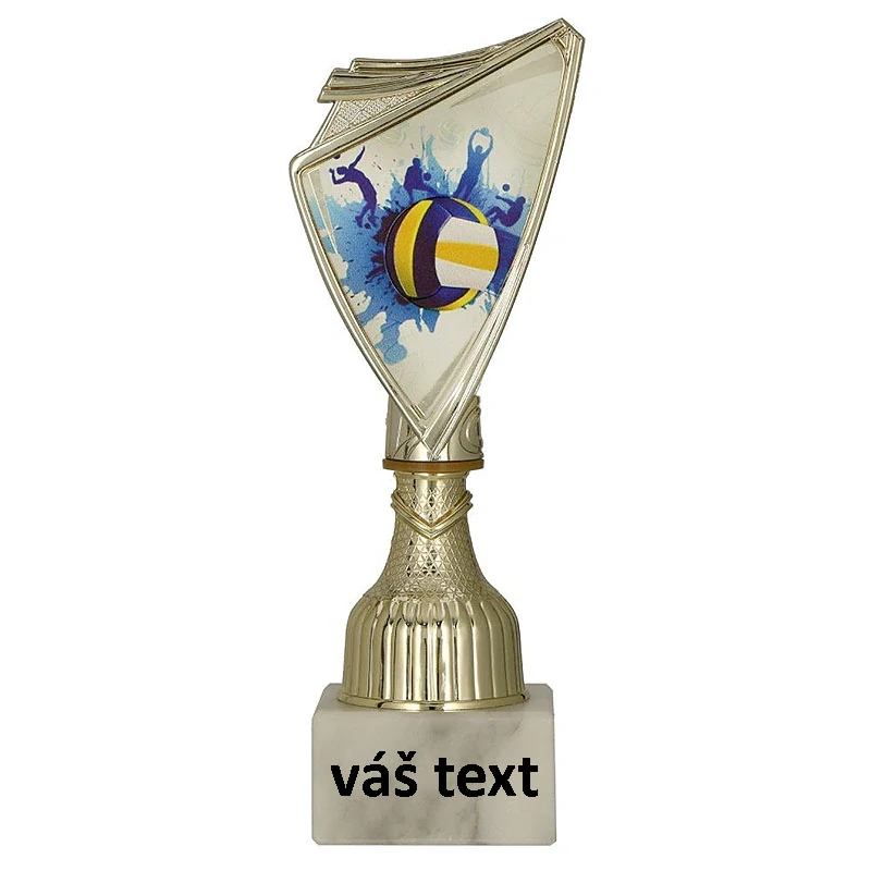 Pohár zlatý: Trofej Volejbal - 17,5cm