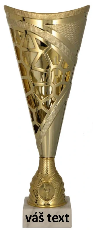 Trofej - Pohár zlatý: výška 35 cm