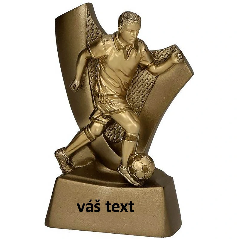 Trofej Futbal - Odlievaná soška: 10 cm