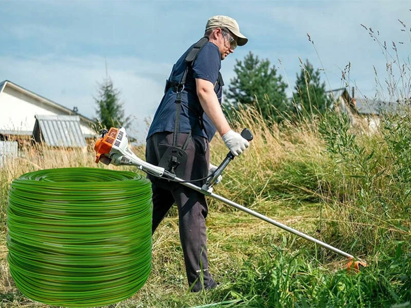 Vystužená struna do krovinorezu štvorhranná 2,4mm 100m
