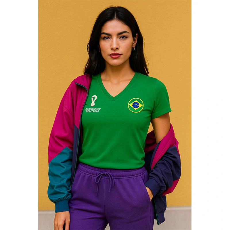 Dámske tričko BRAZIL CORE – oficiálny dizajn FIFA World Cup™: veľkosť "L"