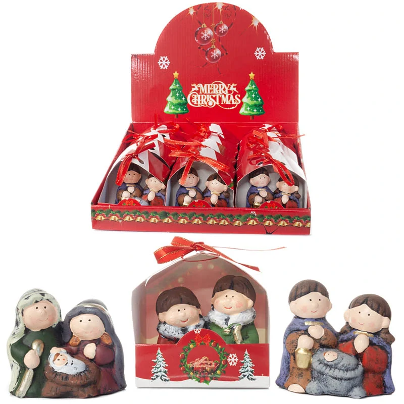 Mini Betlehem – vianočná dekorácia: 8 x 4,5 x 8 cm 