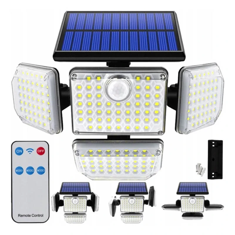 Solárna halogénová lampa 181LED so senzorom pohybu a súmraku