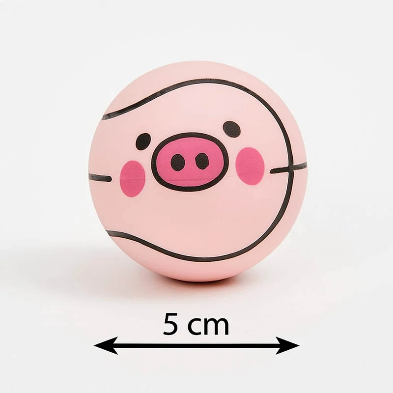 Gumená loptička so vzorom 5cm