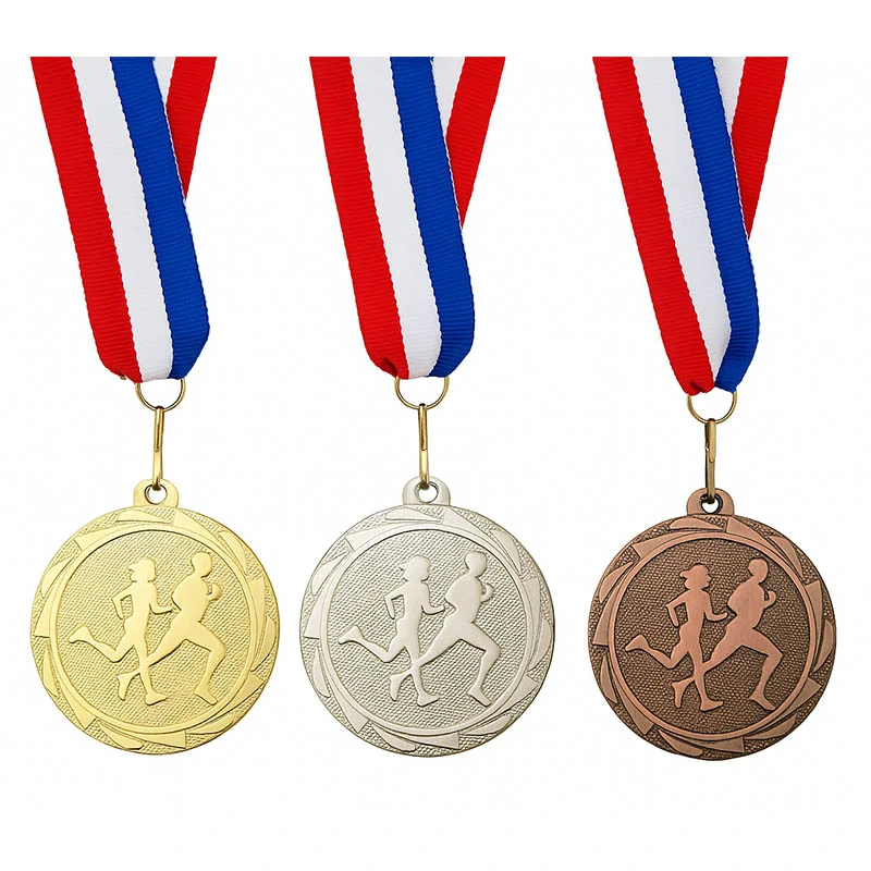 ME104 - Medaila kovová - ø 45mm: Beh - Atletika strieborná