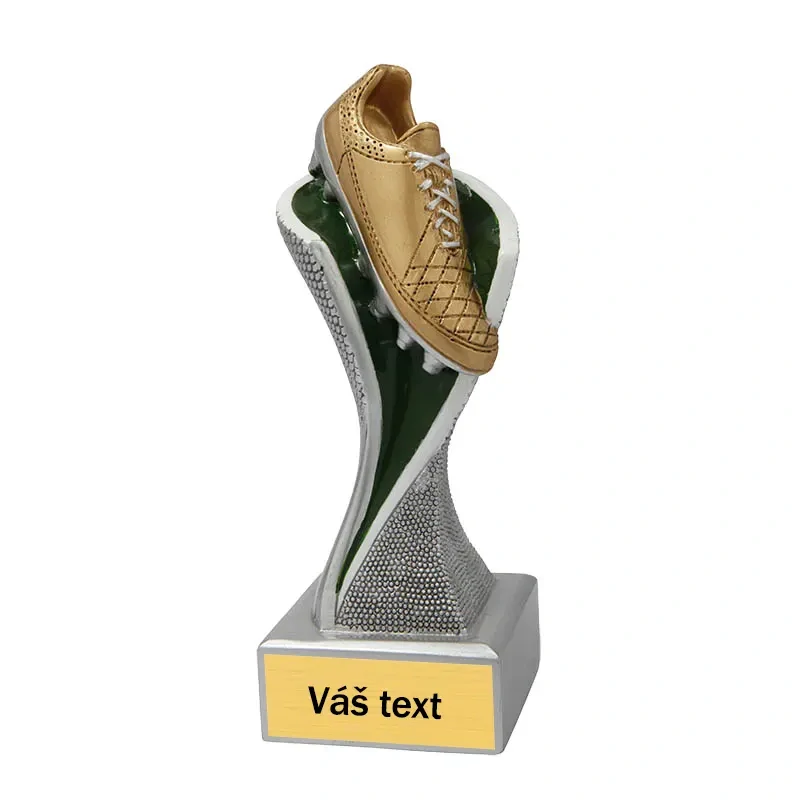 Trofej Futbal - Odlievaná soška - Kopačka: 14,5 cm