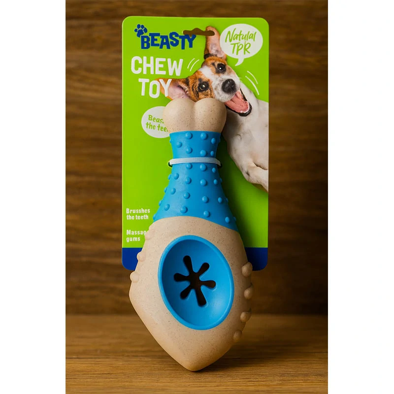 Beasty: Žuvacia kosť pre psa – gumová hračka na zuby: 17 cm