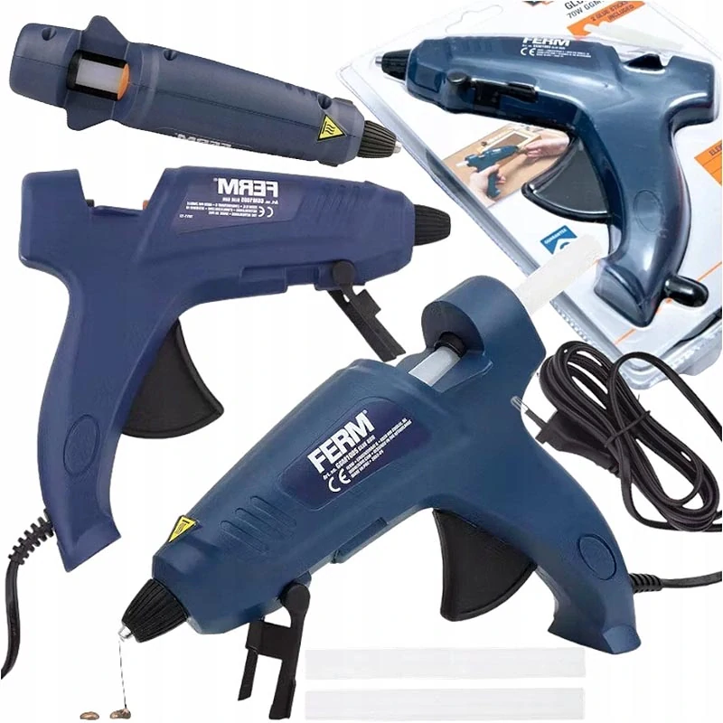 Tavná pištoľ FERM GGM1005 – 70 W pre 11 mm lepiace tyčinky