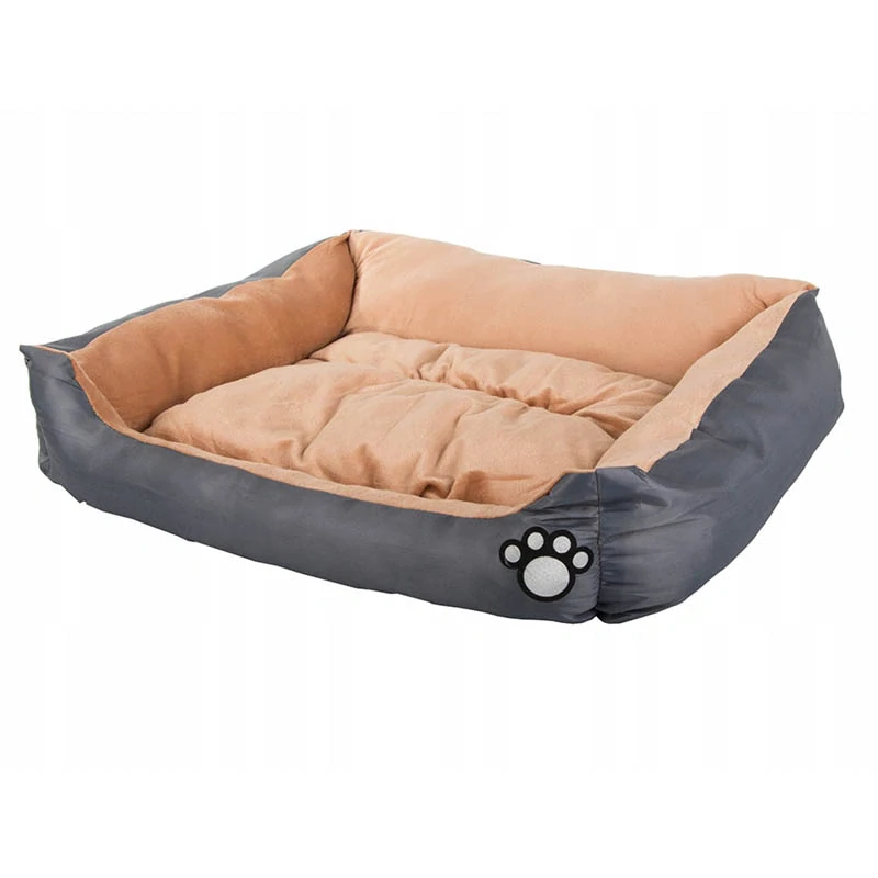 Pelech pre zviera s vankúšom 40x32cm sivý
