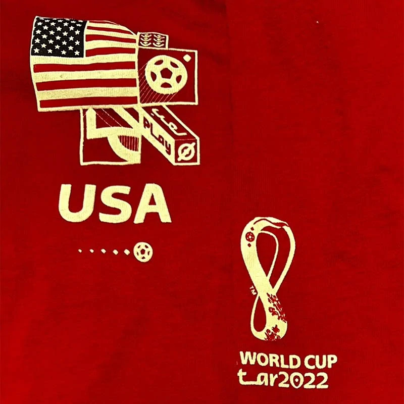 Červené tričko USA CREW – oficiálny dizajn FIFA World Cup™: veľkosť "M"