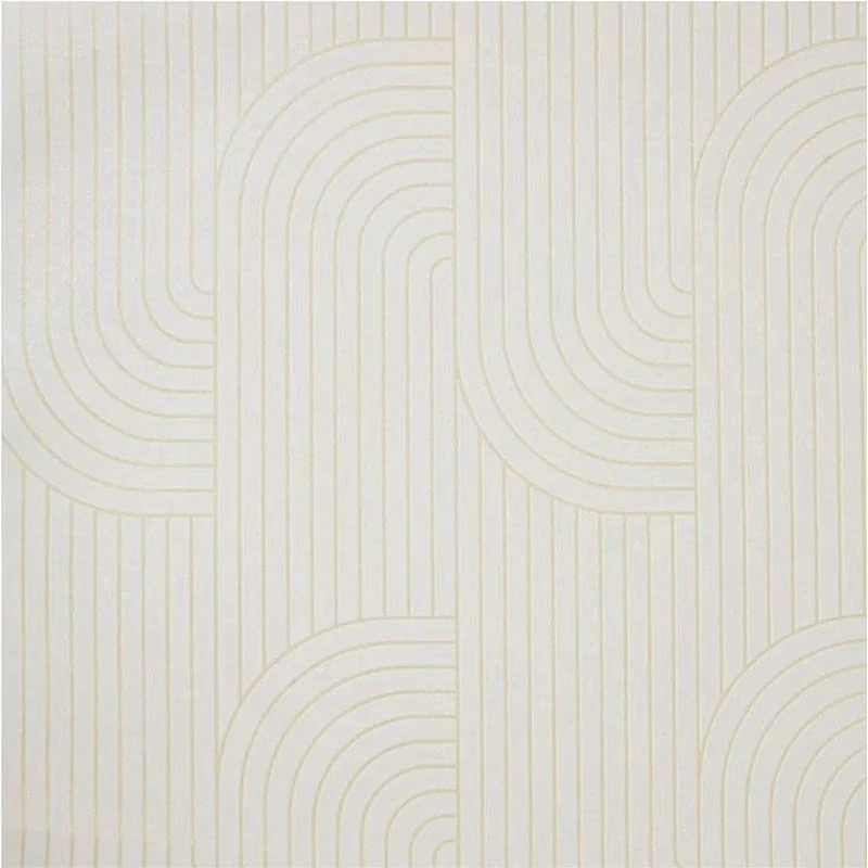 Moderná flísová tapeta – bielo-zlatý geometrický vzor, 53 cm x 10,5 m