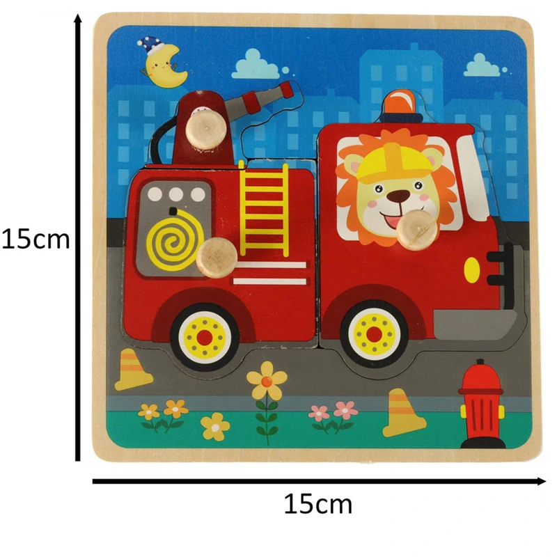 Drevené puzzle Hasiši