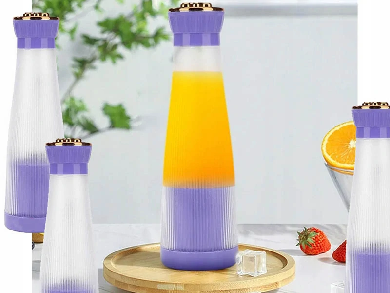 Prenosný smoothie mixér USB bezdrôtový 400ml fialový