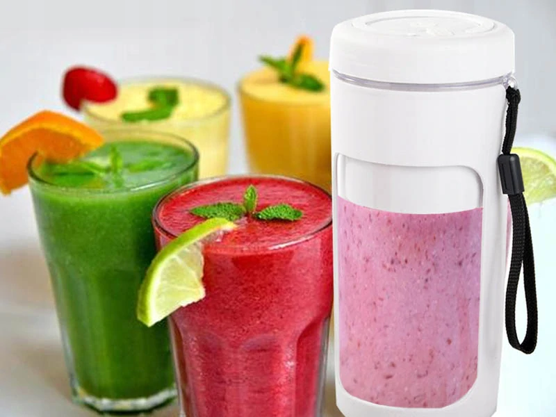 Prenosný smoothie mixér USB bezdrôtový 450 ml sivý