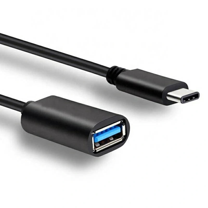 Adaptér USB-C – USB 3.0 OTG kábel 19 cm čierny