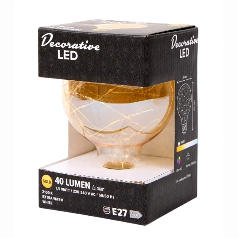 Dekoratívna LED žiarovka E27