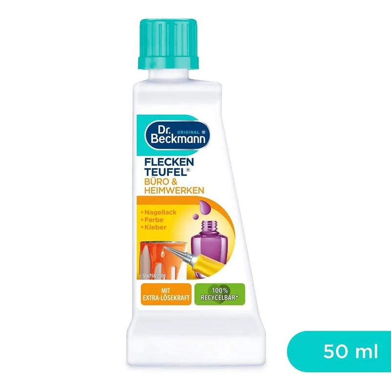 Dr. Beckmann Fleckenteufel Odstraňovač škvŕn od atramentu, farby, lepidla 50 ml