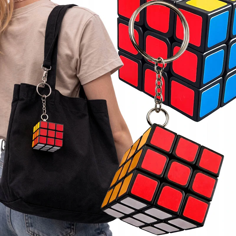 Mini Rubikova kocka prívesok 3 x 3