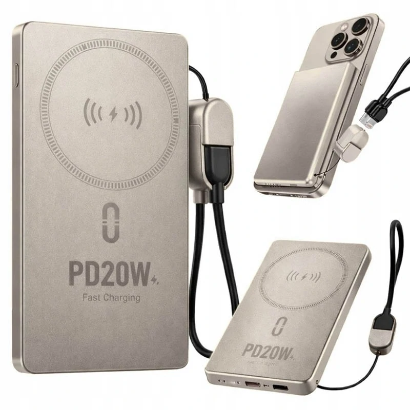 Powerbanka 5000 mAh s rýchlym nabíjaním 20 W zlatá