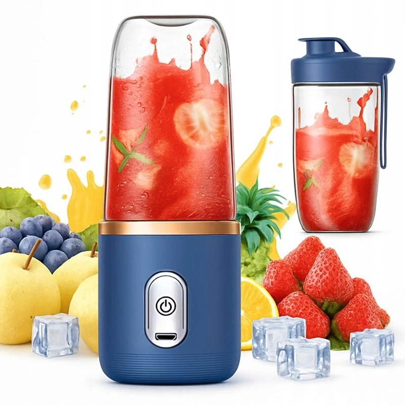 Prenosný smoothie blender USB 400 ml modrý