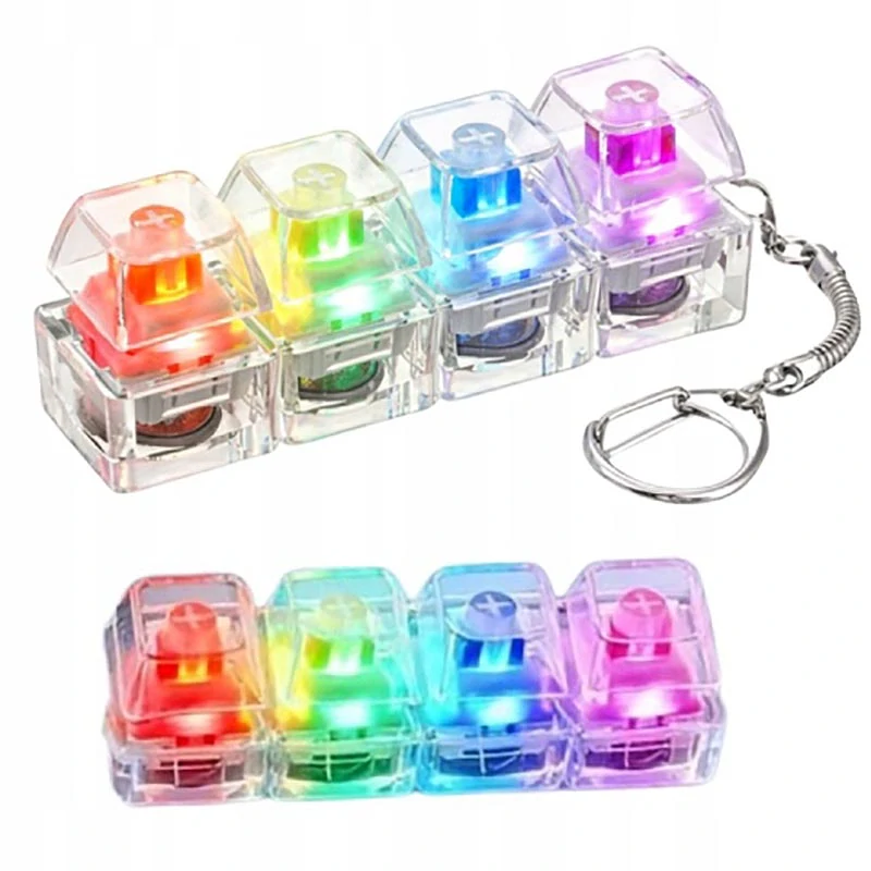 LED antistresový kliker s RGB podsvietením a prepínačmi