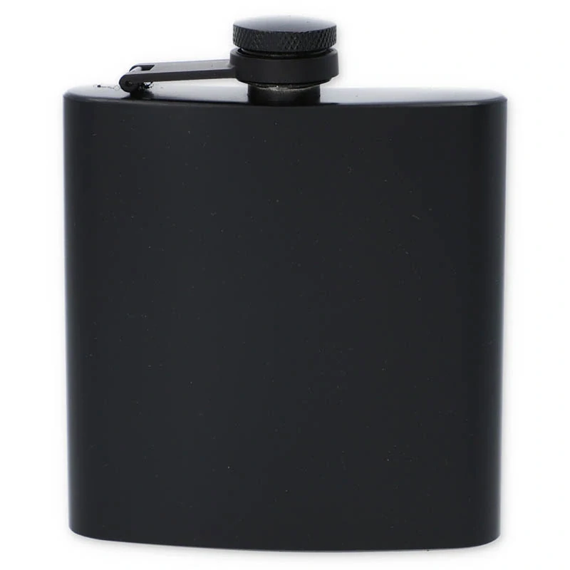 Ploskačka čierna 180ml s gravírovaním obrázku