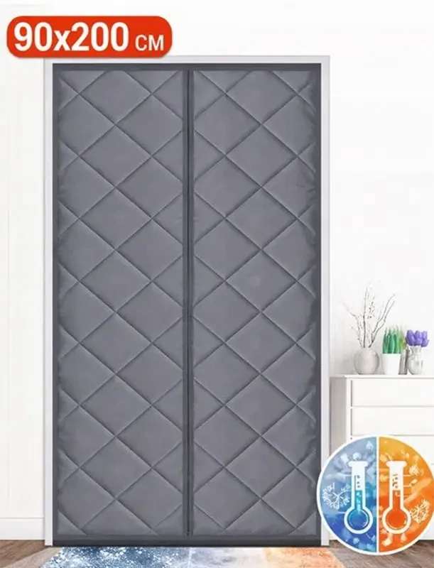 Magnetická izolačná záclona na dvere 90 × 200 cm